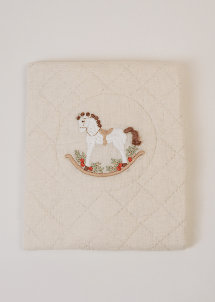 Rocking Horse Baby Blanket & Pillow Gift Set - Baby Jalebi
