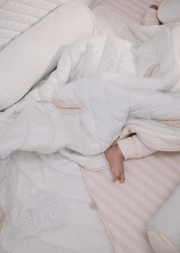 Plume Complete Cot Bedding Set with Bumper - Baby Jalebi