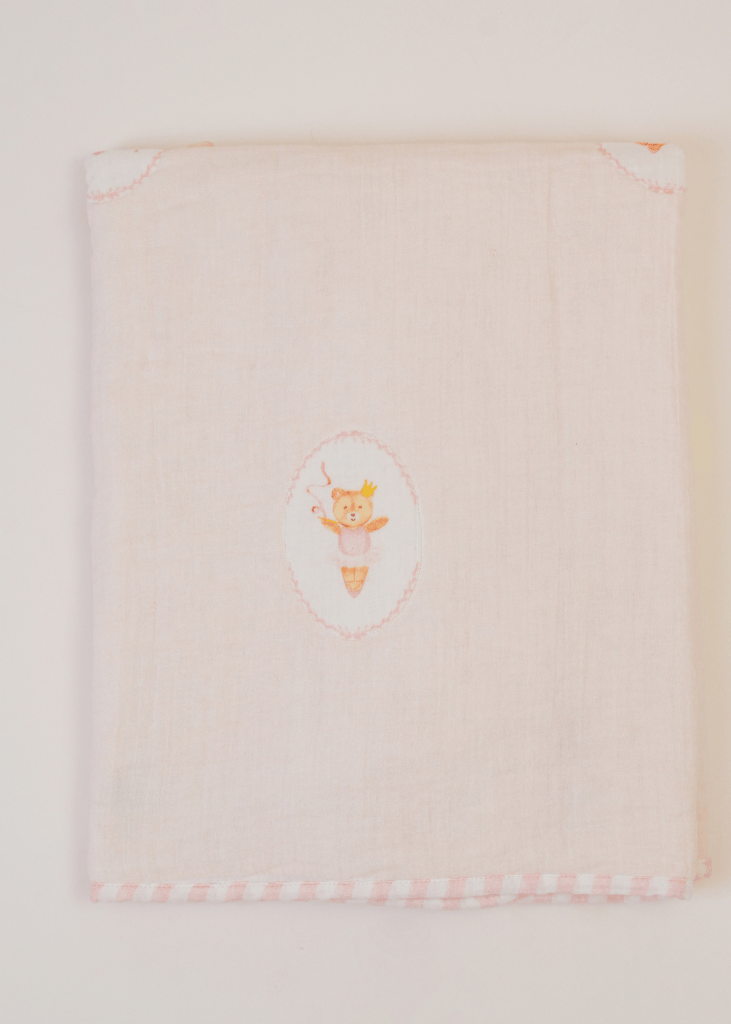 Prima Ballerina Bear Complete Cot Bedding Set with Bumper - Baby Jalebi