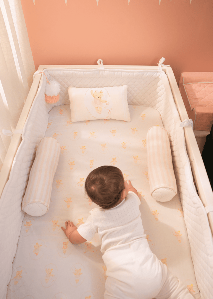 Prima Ballerina Bear Complete Cot Bedding Set with Bumper - Baby Jalebi