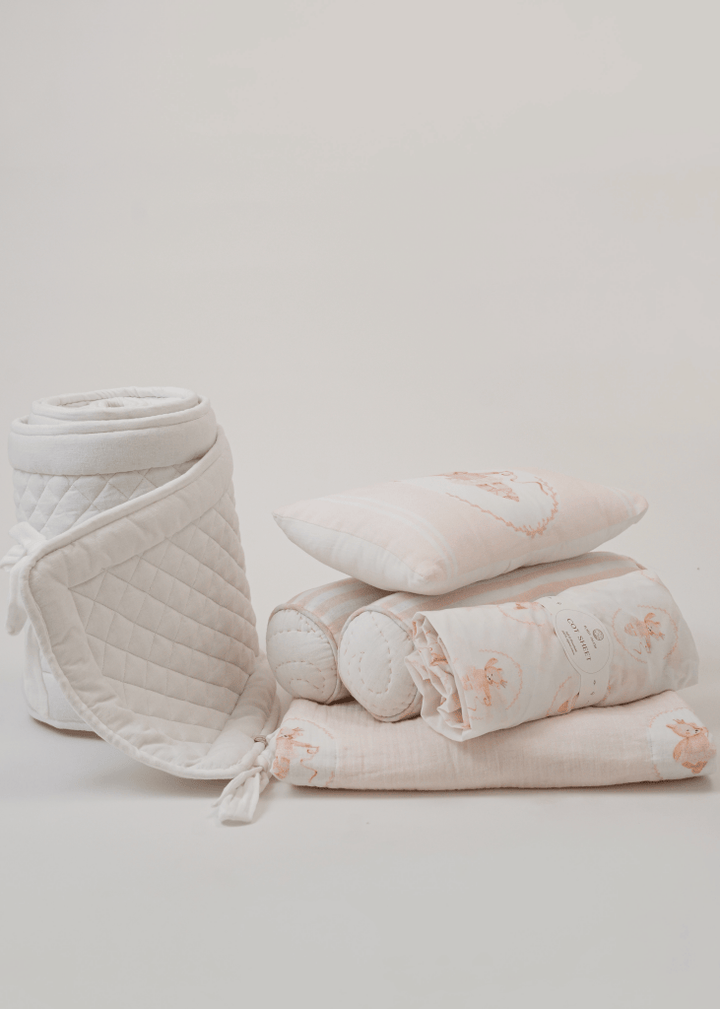 Prima Ballerina Bear Complete Cot Bedding Set with Bumper - Baby Jalebi