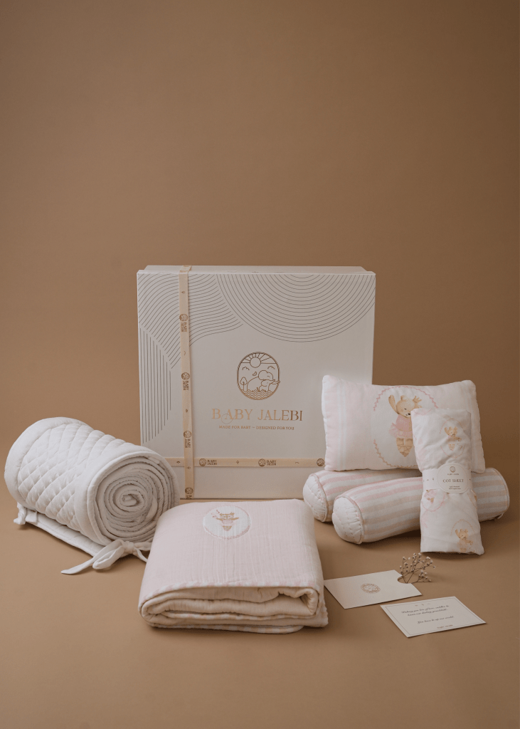 Prima Ballerina Bear Complete Cot Bedding Set with Bumper - Baby Jalebi