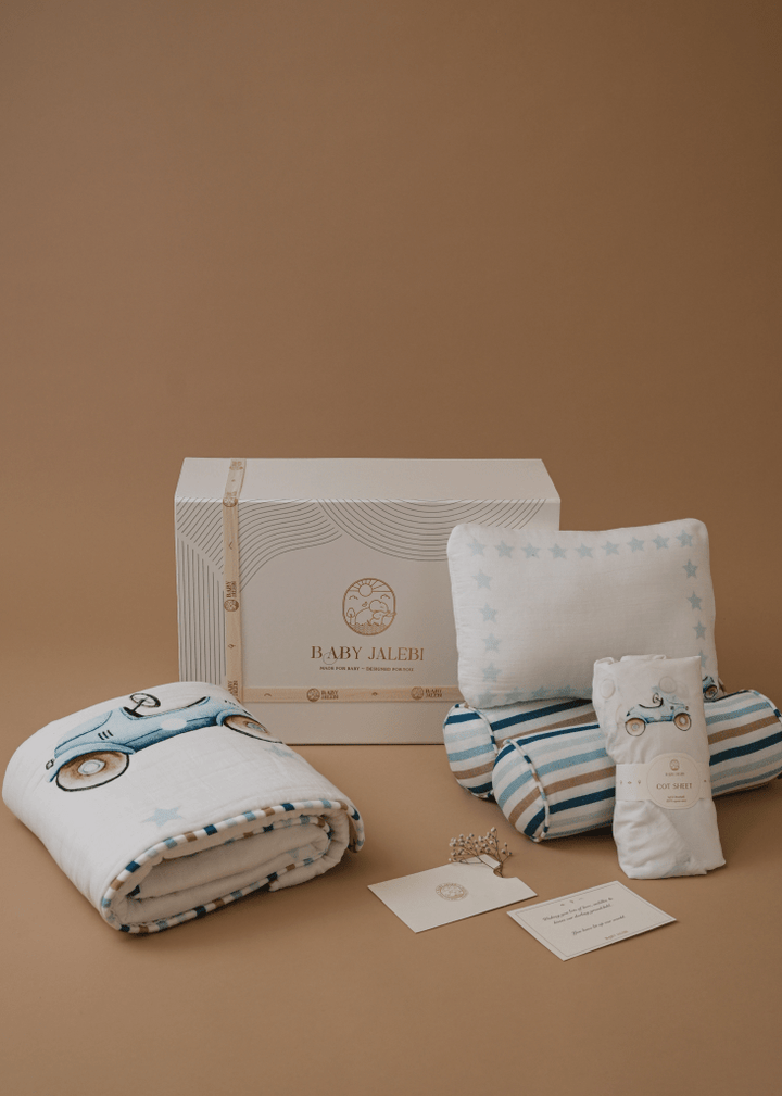 Roadster Cot Bedding Set - Baby Jalebi
