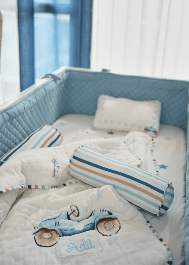Roadster Cot Bedding Set - Baby Jalebi