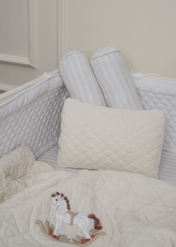 Rocking Horse Complete Cot Bedding Set with Bumper - Baby Jalebi