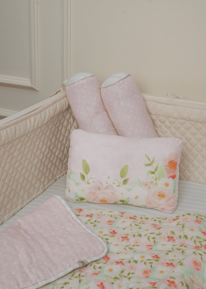 Sayuri Complete Cot Bedding Set with Bumper - Baby Jalebi