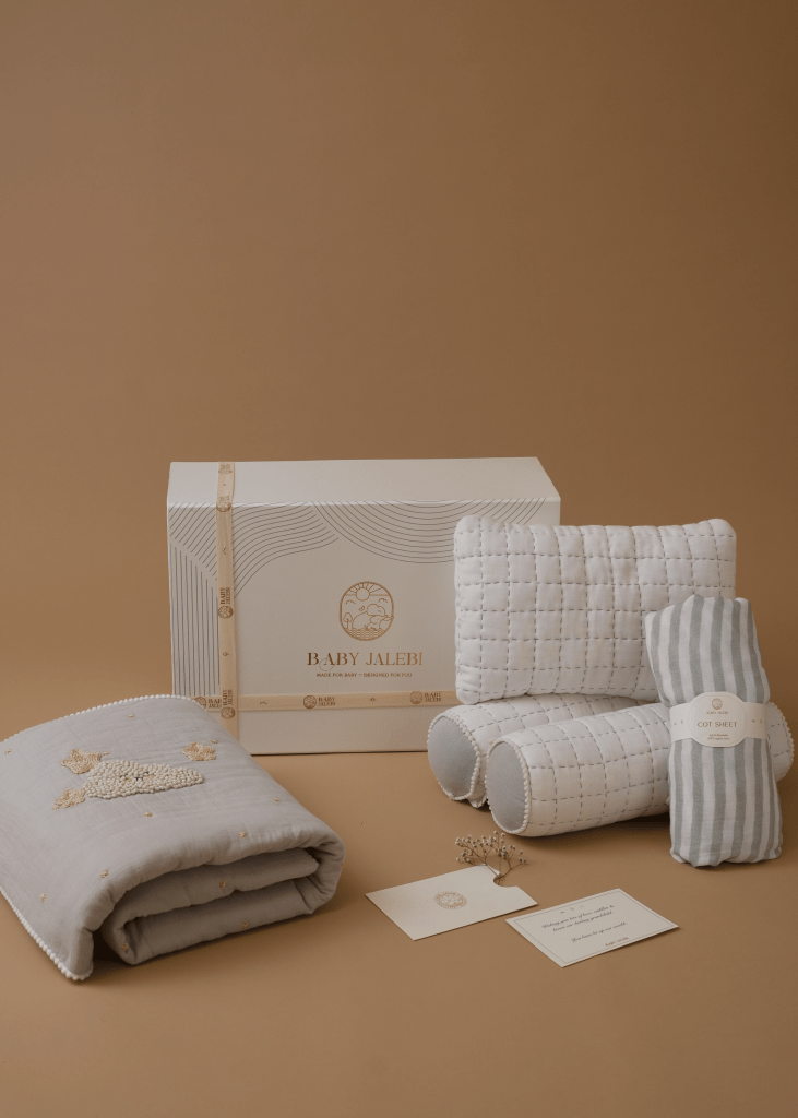 Starry Night Baby Cot Bedding Set - Baby Jalebi