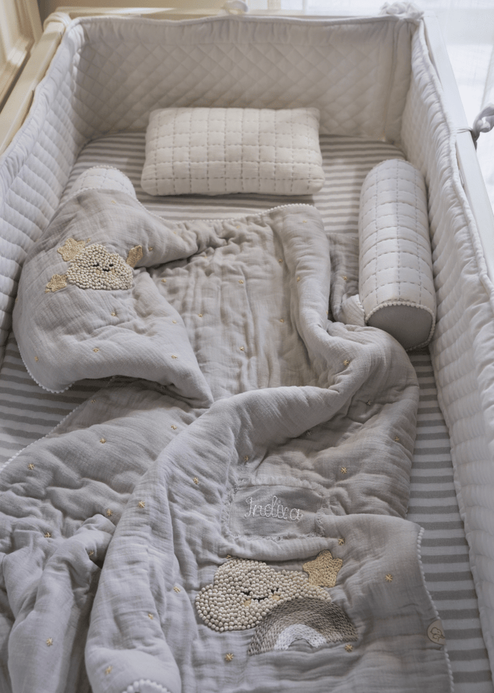 Starry Night Baby Cot Bedding Set - Baby Jalebi