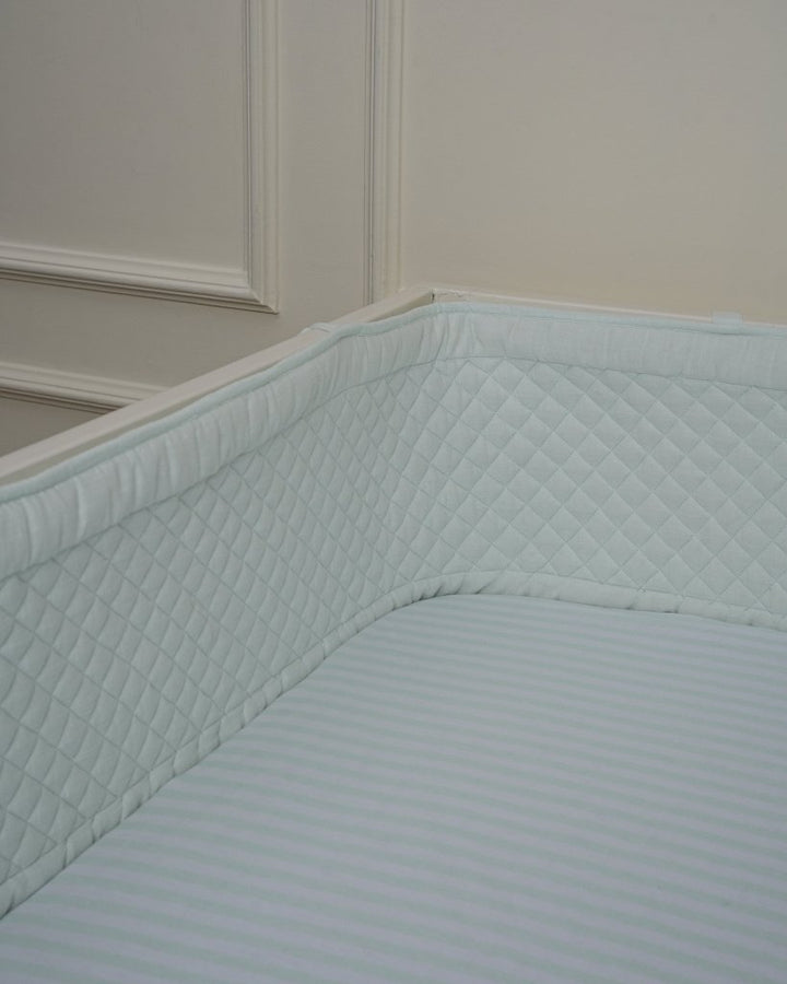Cot Bumper - Mint - Baby Jalebi