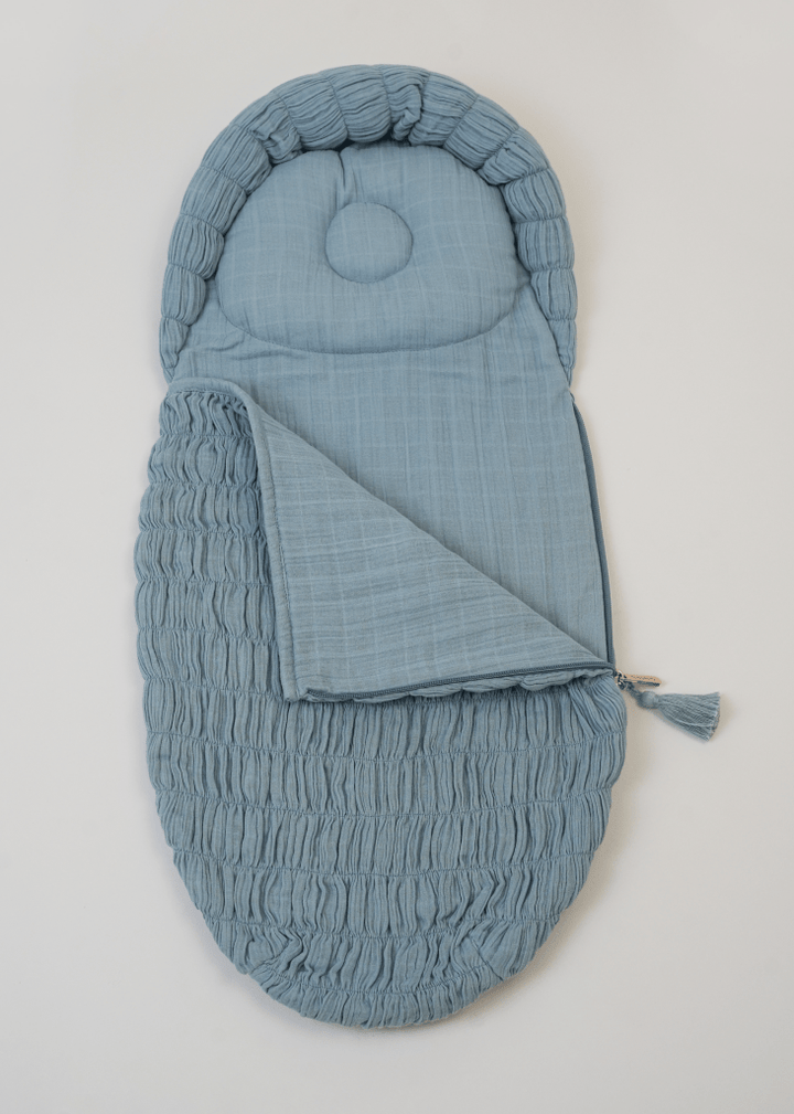 The Crescent Sleeping Bag Blue - Baby Jalebi
