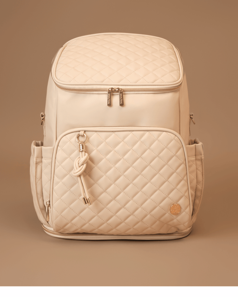 The Super Trooper Luxe Diaper Bag - Ecru - Baby Jalebi