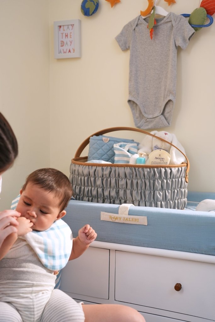 The Dune Diaper Caddy - Grey - Baby Jalebi