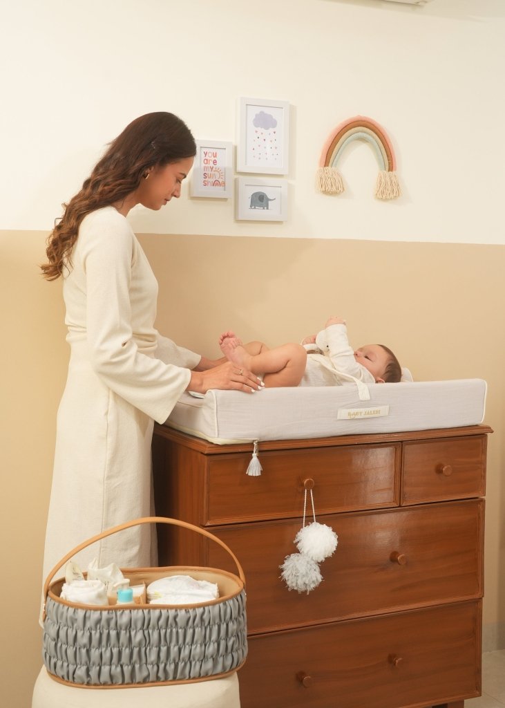 The Dune Diaper Caddy - Grey - Baby Jalebi
