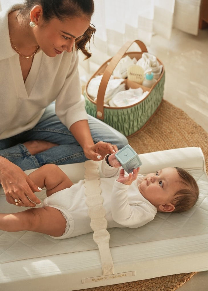 The Dune Diaper Caddy - Mint - Baby Jalebi