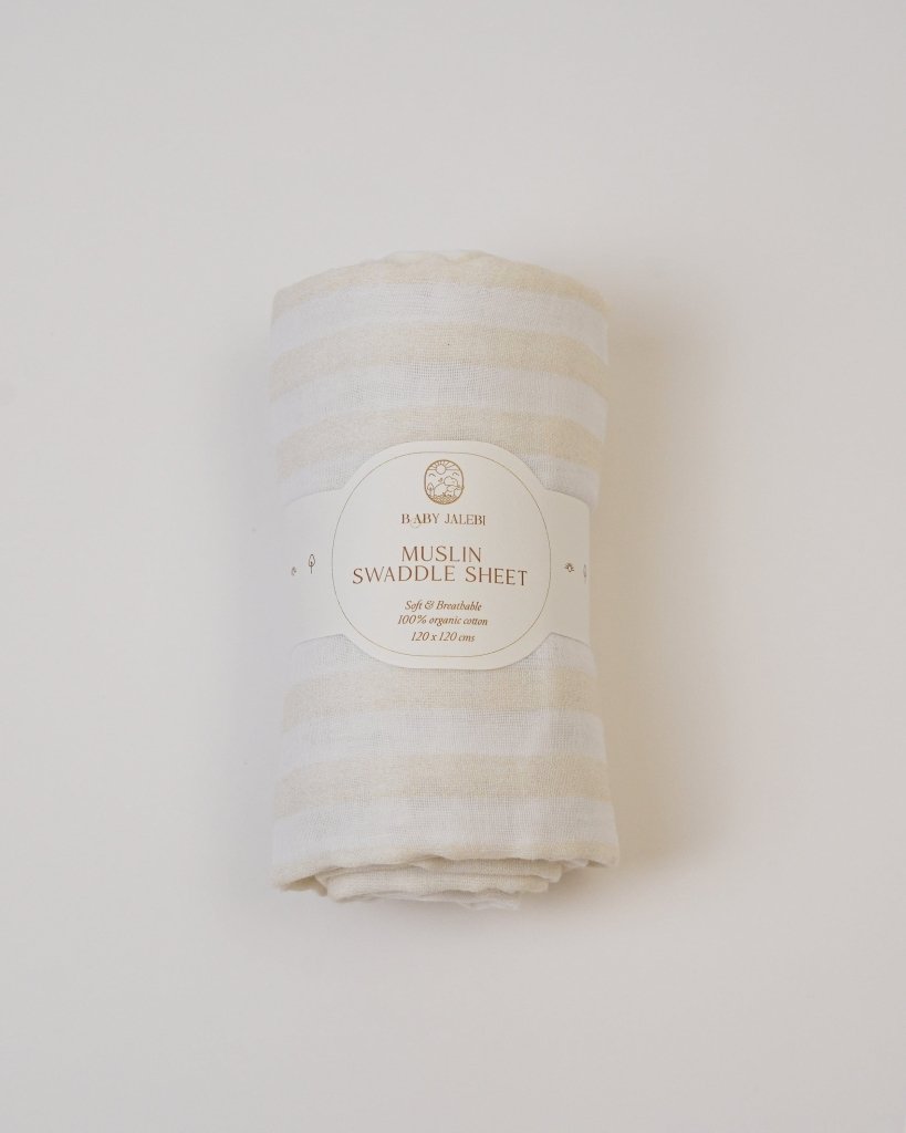 Up in The Clouds Organic Muslin Swaddle Set - Baby Jalebi