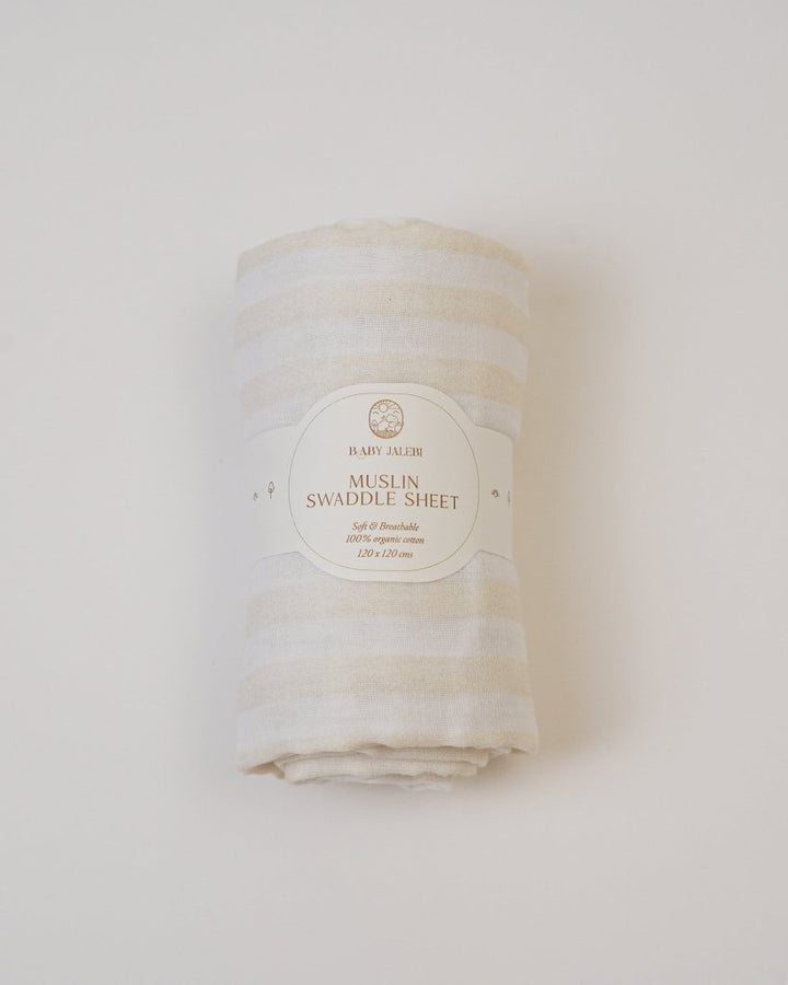 Up in The Clouds Organic Muslin Swaddle Set - Baby Jalebi