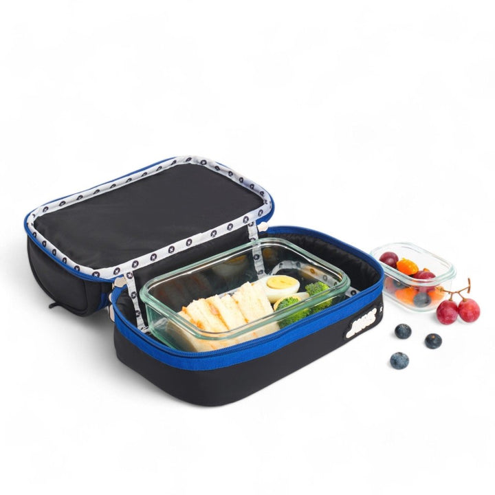 Moji Lunch Bag - Black - Baby Jalebi