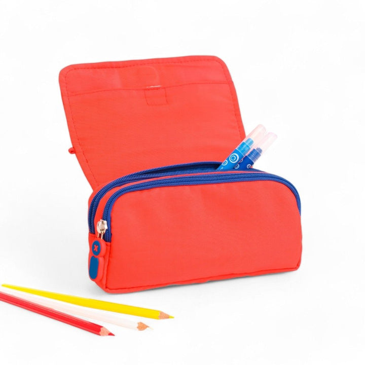 Moji Pencil Case (Red) - Baby Jalebi