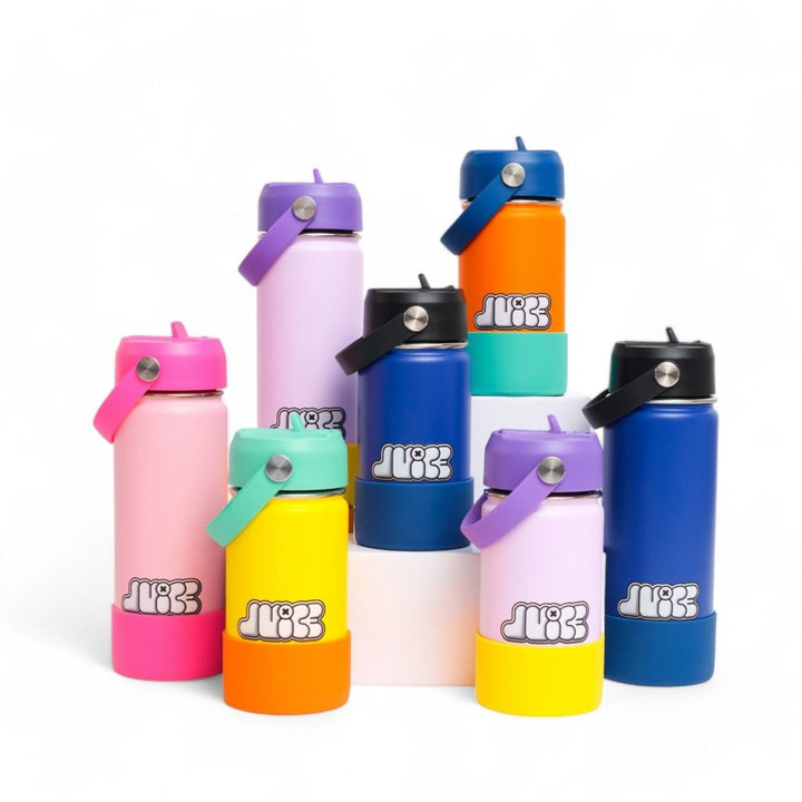 SMALL ORANGE BLOK PARTY BOTTLE - Baby Jalebi