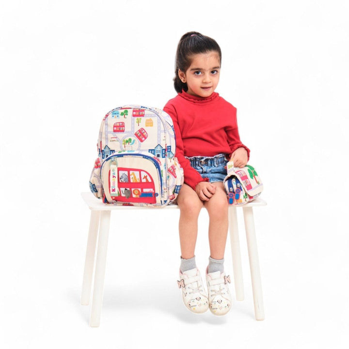 Wheel on the Bus Small backpack - Baby Jalebi