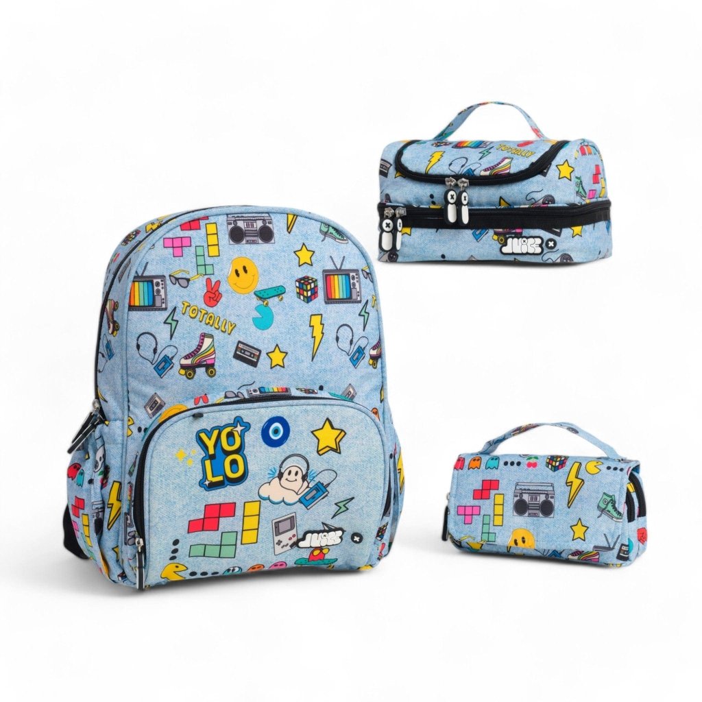 Yolo Medium Backpack Complete Set – Baby Jalebi