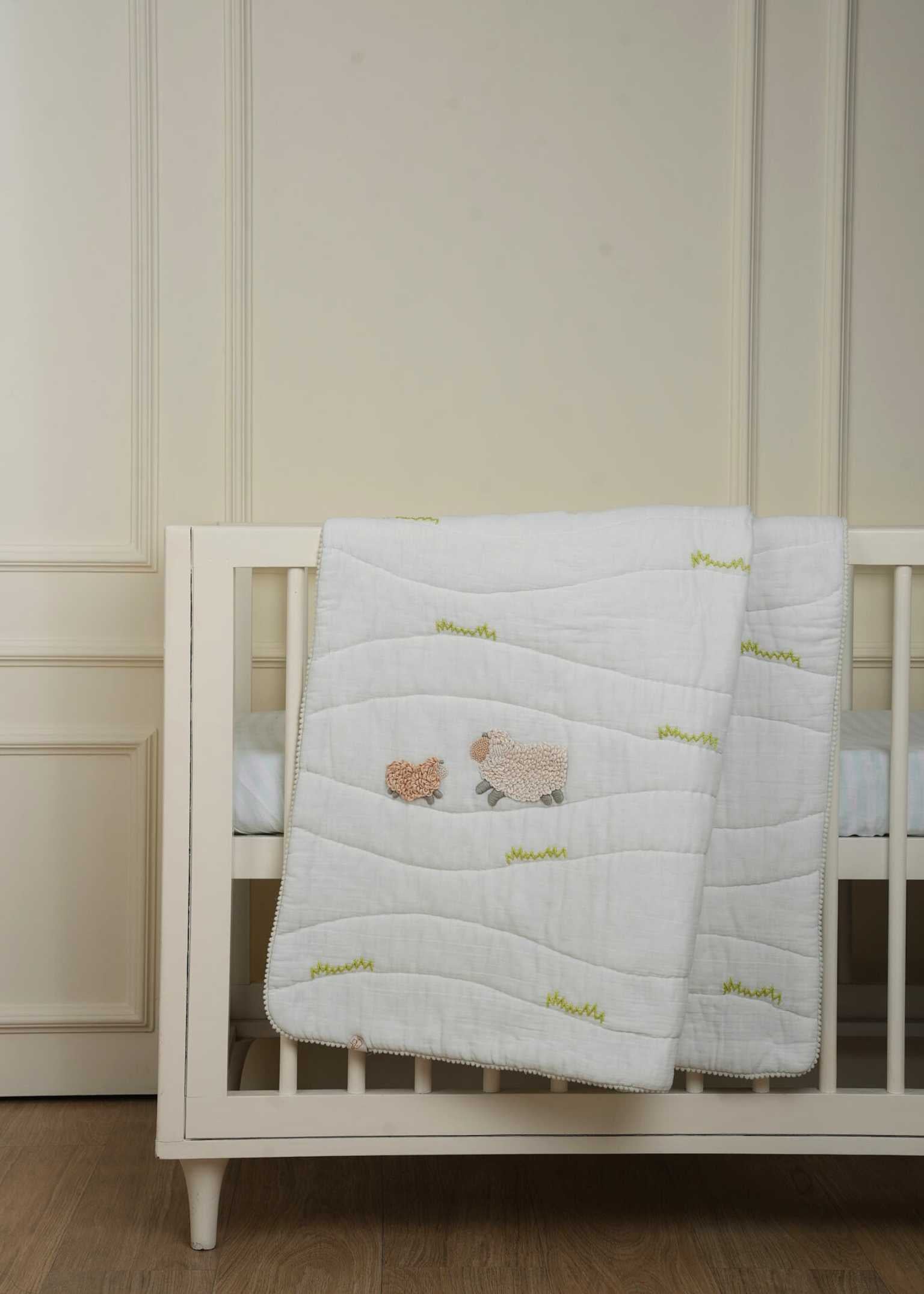 Counting Sheep Cot Bedding Set