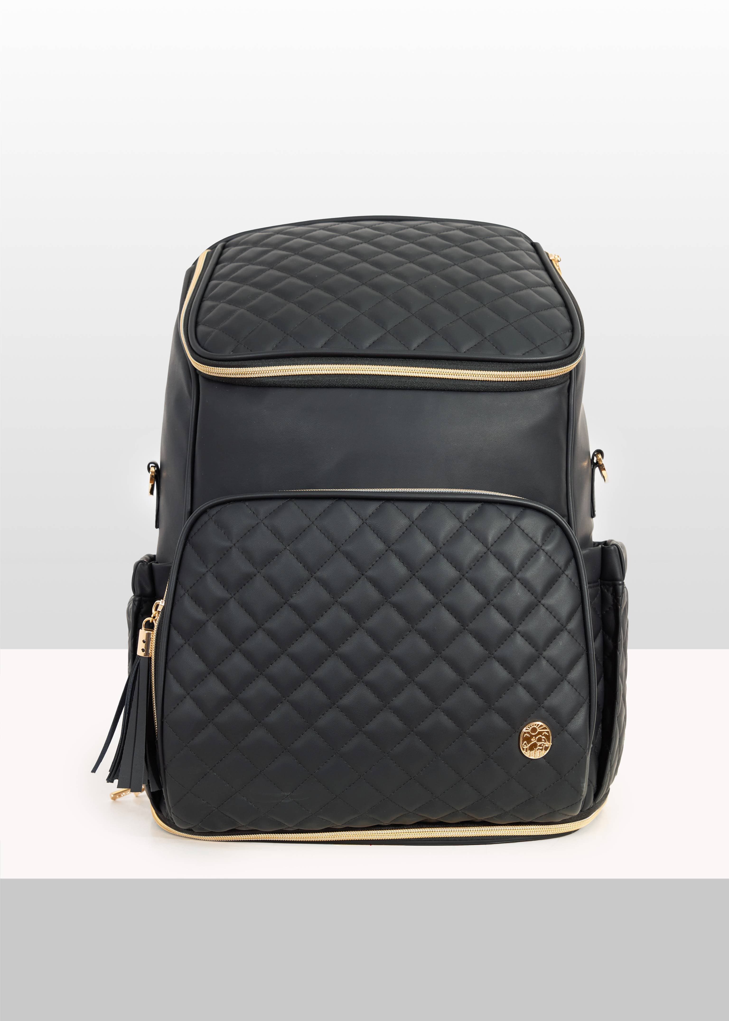 The Super Trooper Luxe Diaper Bag - Midnight Black