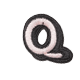 Alphabets 3D Q small