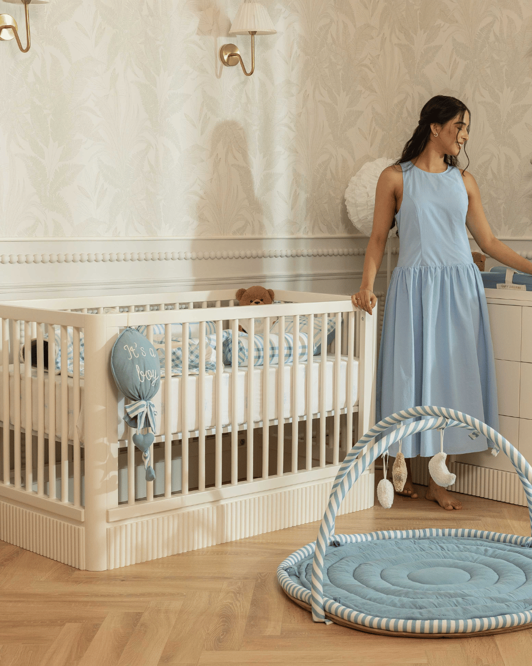 Baby Jalebi The Arcadia Crib - White