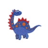 PATCHES ICONS BLUE DINO