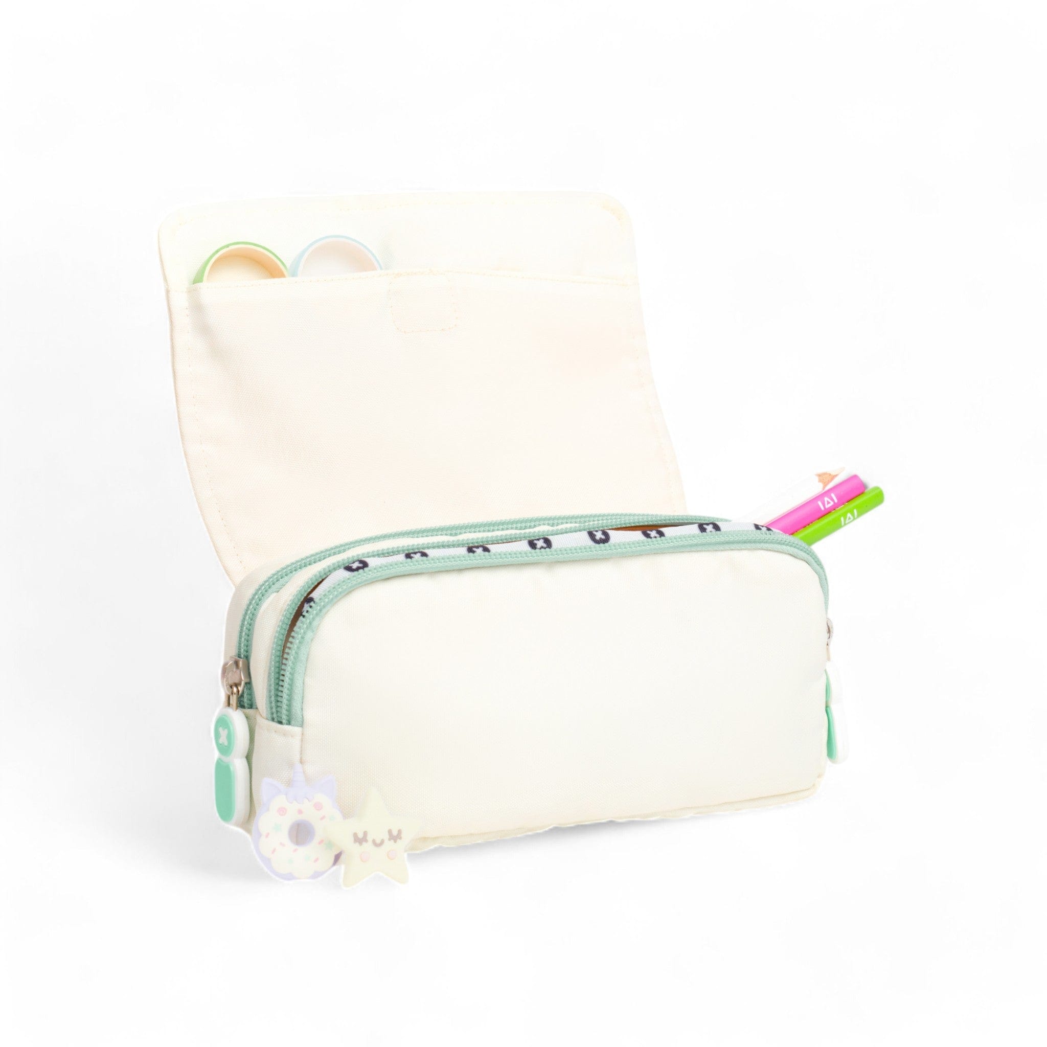 Moji Pencil Case - Cream