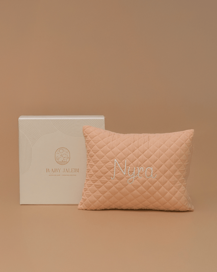 Baby Jalebi Baby Pillow Pink The Signature Personalised Pillow