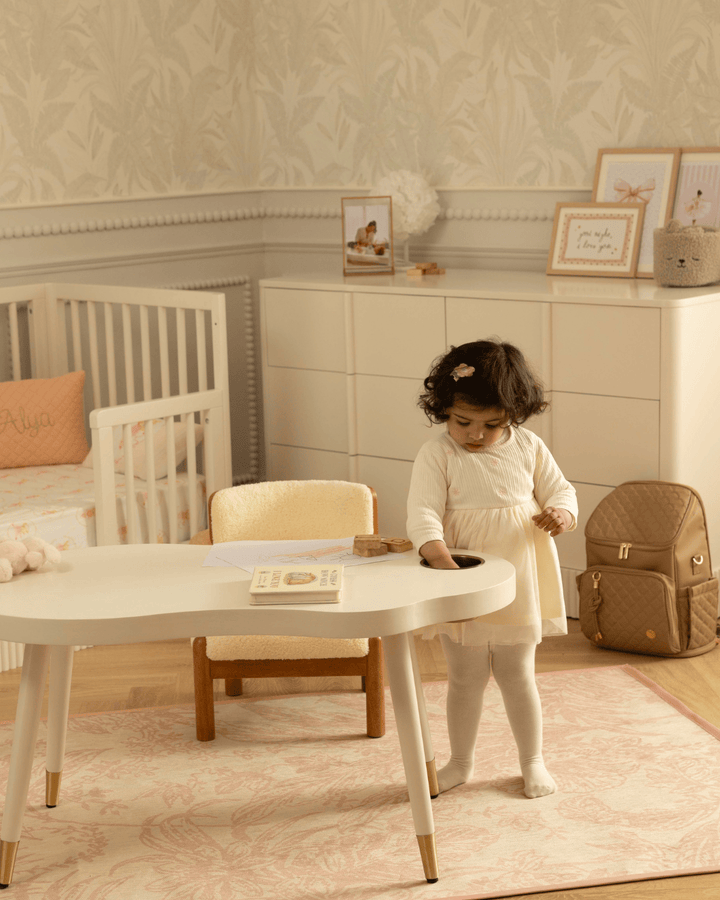 Baby Jalebi Baby & Toddler Oasis Forever Play Complete - Bassinet + Grow with me Set - Milk