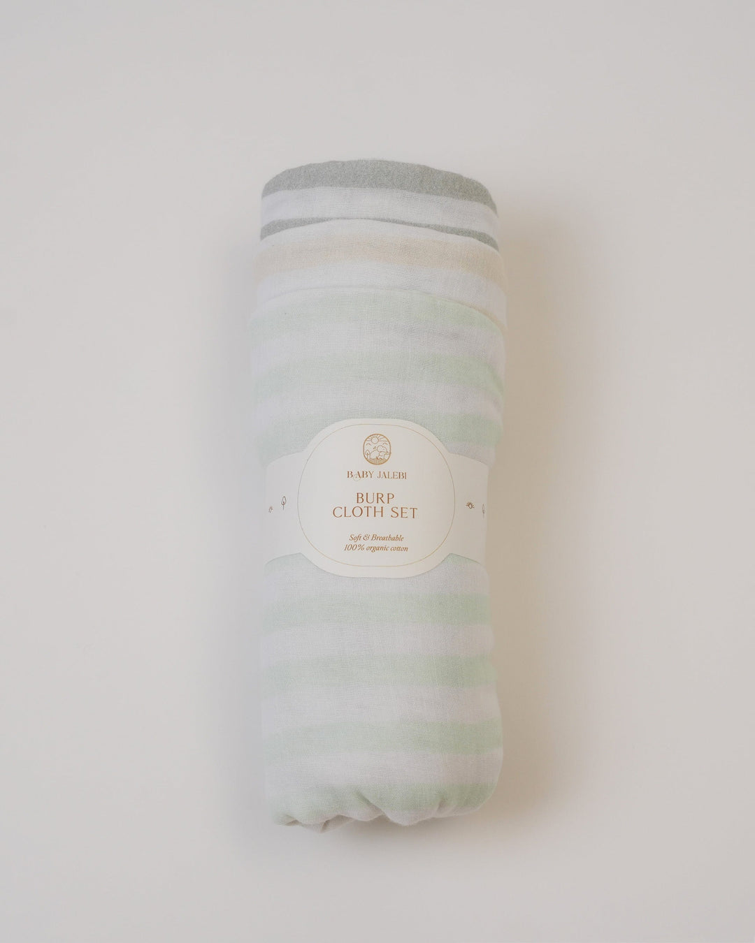 Baby Jalebi Baby & Toddler Set of 3 Burp Cloths - Neutrals