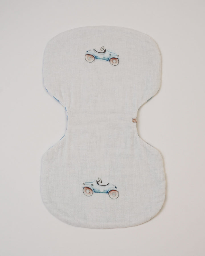 Baby Jalebi Baby & Toddler Set of 3 Burp Cloths Roadster + grey + Stripes