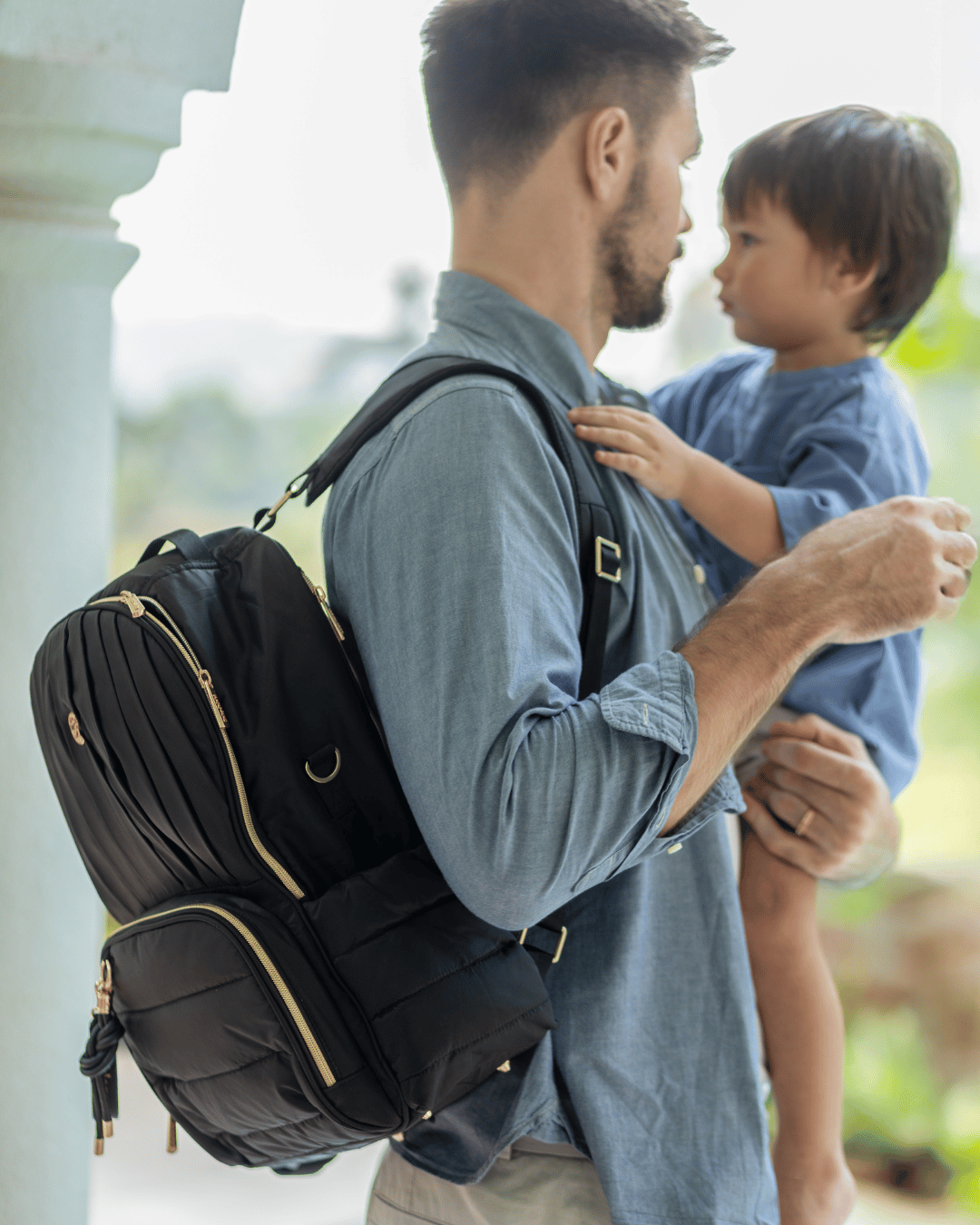Baby Jalebi Baby & Toddler The Coast Diaper Bag - Black