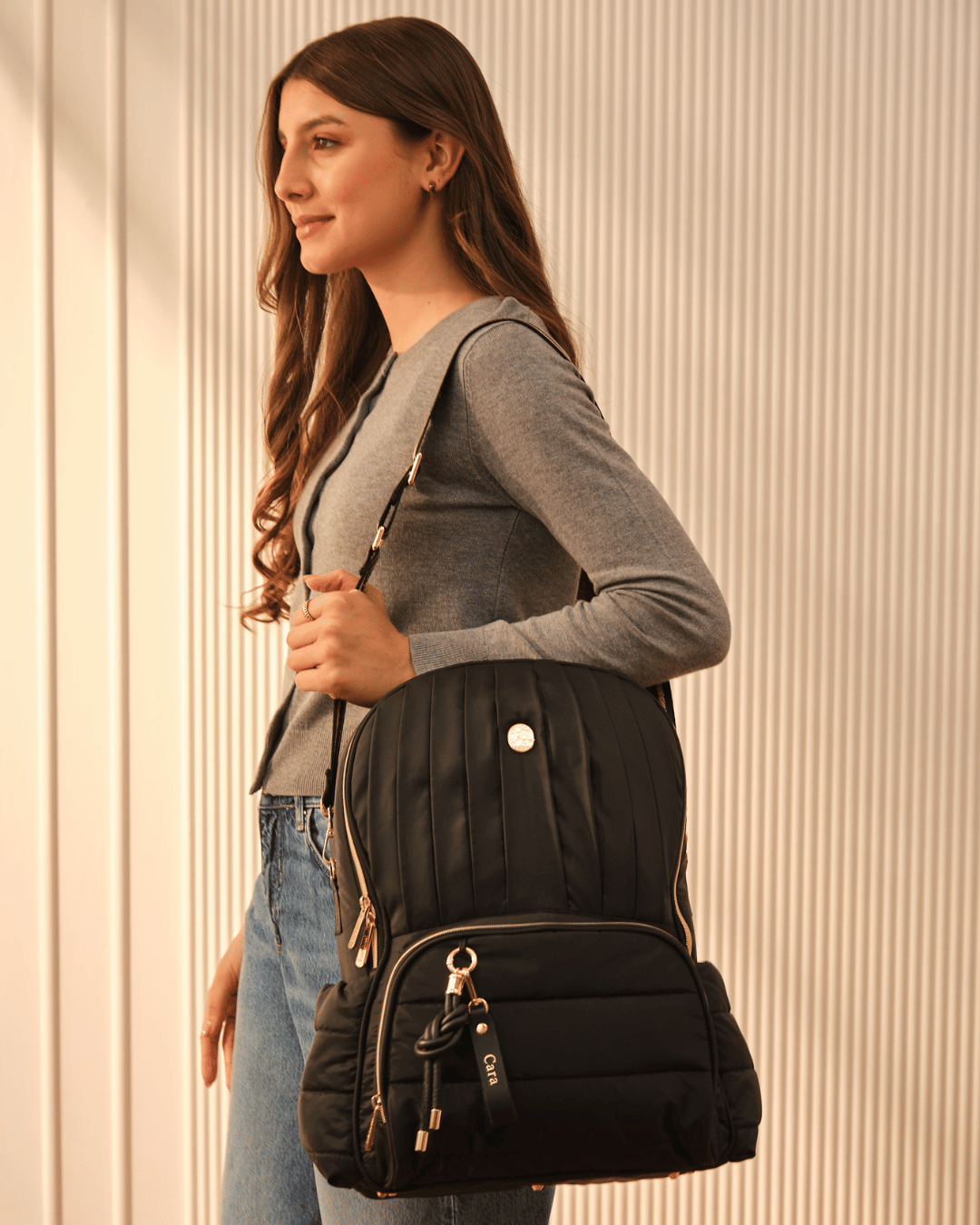 Baby Jalebi Baby & Toddler The Coast Diaper Bag - Black