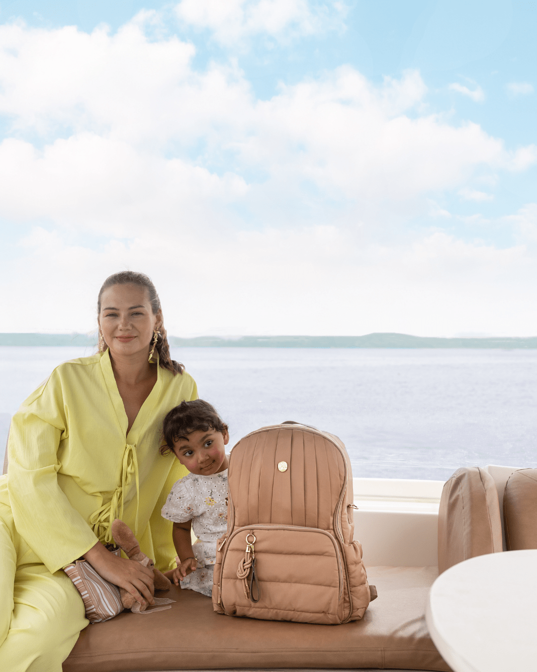 Baby Jalebi Baby & Toddler The Coast Diaper Bag - Mocha