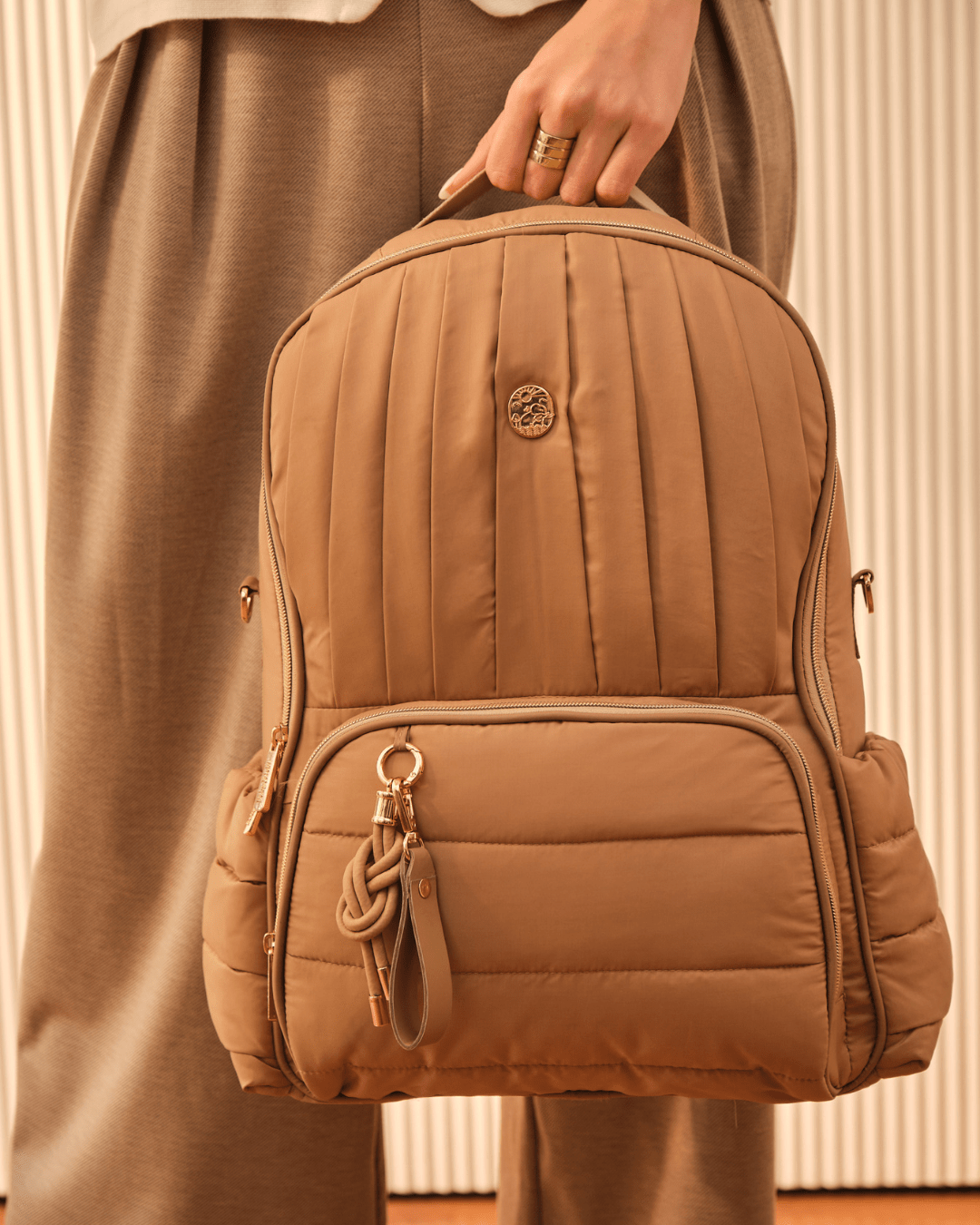 Baby Jalebi Baby & Toddler The Coast Diaper Bag - Mocha