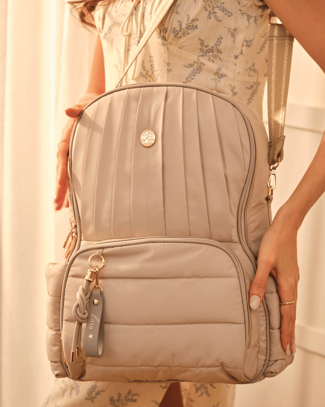 Baby Jalebi Baby & Toddler The Coast Diaper Bag -Silver Moon