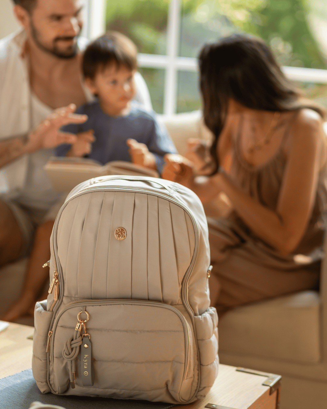 Baby Jalebi Baby & Toddler The Coast Diaper Bag -Silver Moon