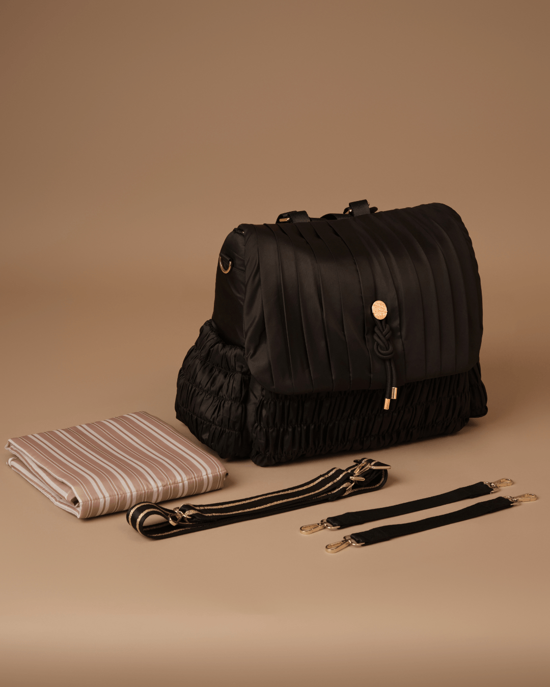 Baby Jalebi Baby & Toddler The Dune Diaper Bag - Black