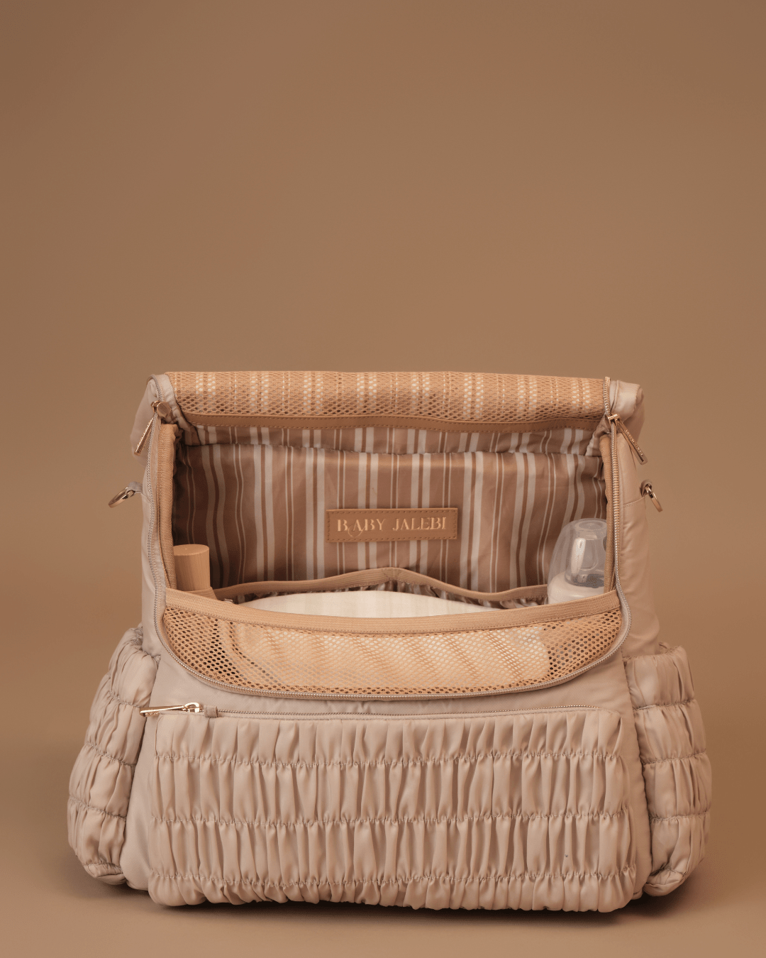 Baby Jalebi Baby & Toddler The Dune Diaper Bag - Caramel