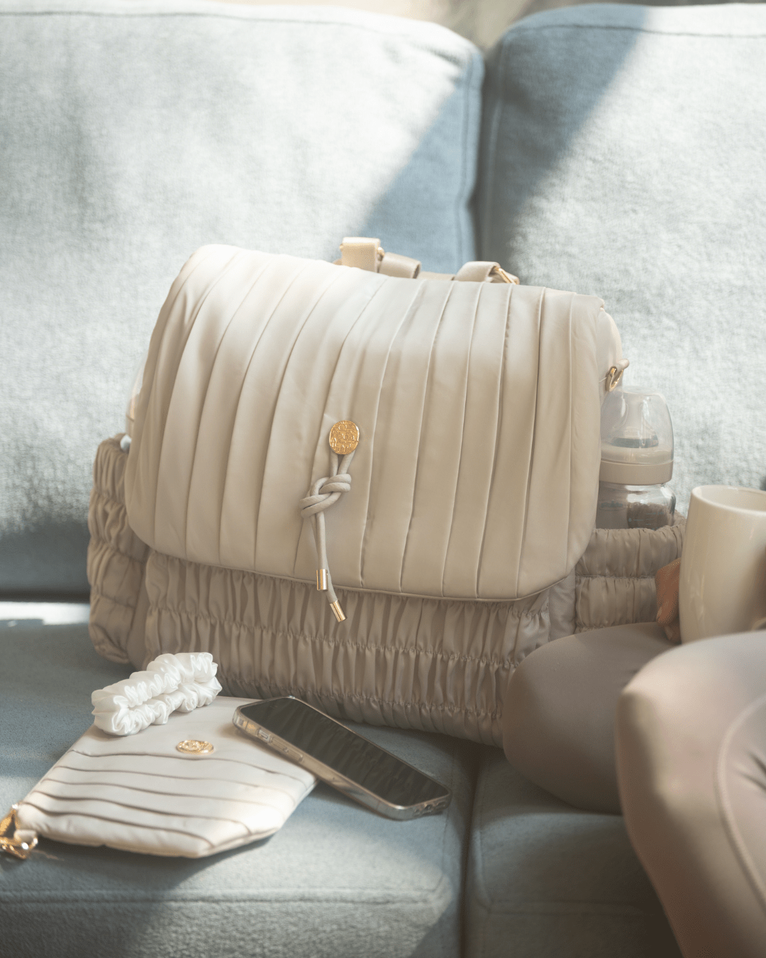 Baby Jalebi Baby & Toddler The Dune Diaper Bag - Silver Moon