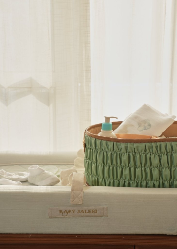 The Dune Diaper Caddy - Mint - Baby Jalebi