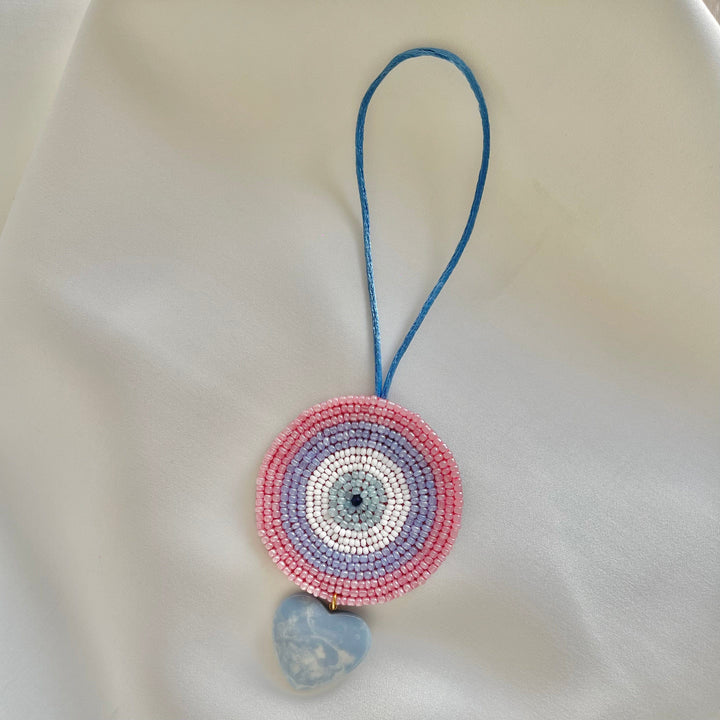 Baby Jalebi Beaded Behold Bag Charm ( Lilac x Sky)