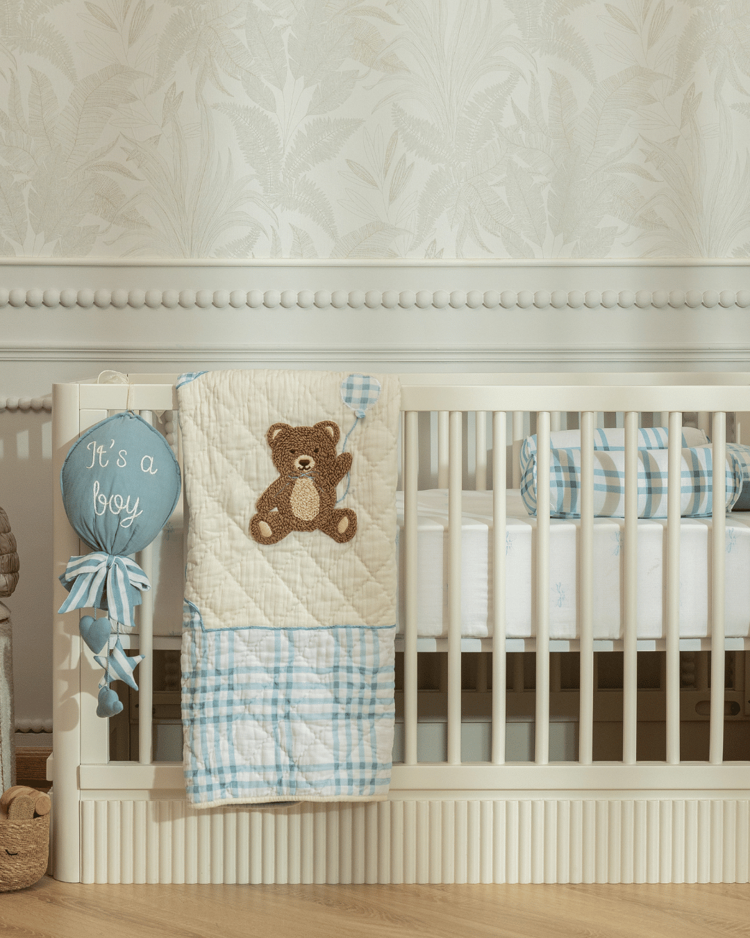 Baby Jalebi Bernie the Bear Pillow  & Blanket Set