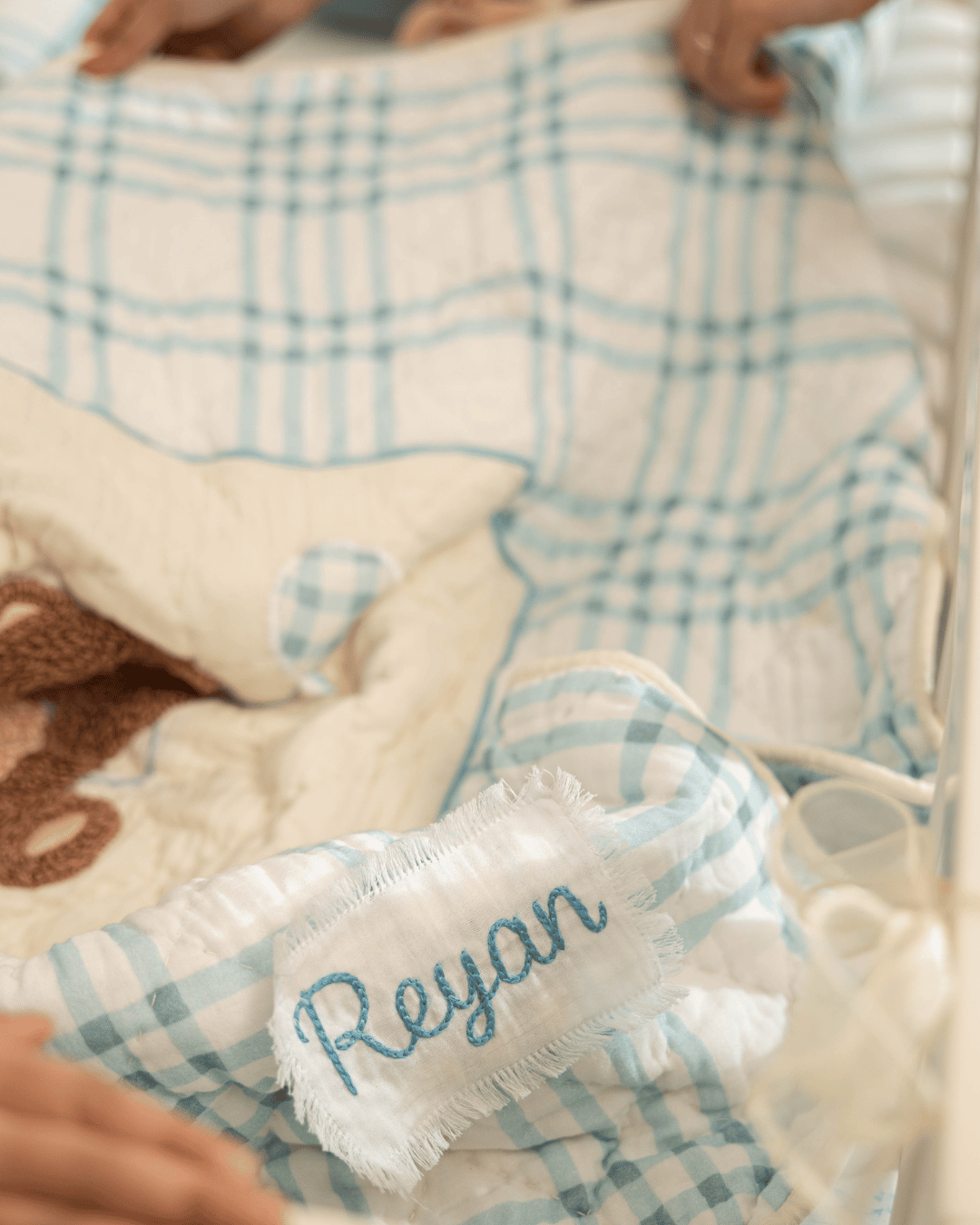 Baby Jalebi Bernie the Bear Pillow  & Blanket Set