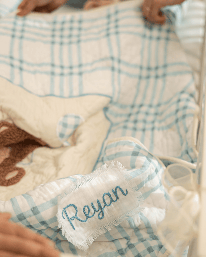 Baby Jalebi Bernie the Bear Pillow  & Blanket Set