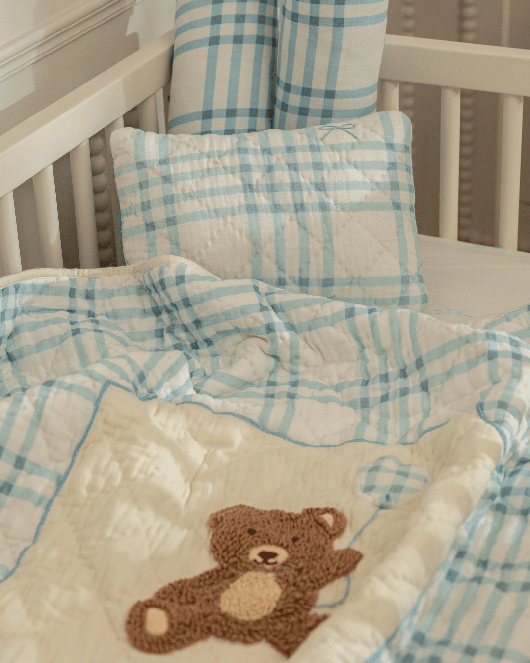 Baby Jalebi Bernie the Bear Pillow  & Blanket Set